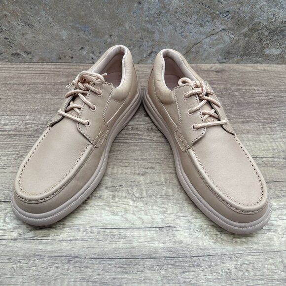 Hush Puppies Shoes Men's Gus Lace Up Lightweight Comfort Shrimp Leather 12 NIB - Picture 4 of 9